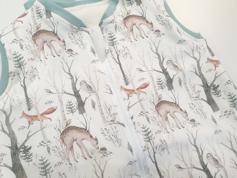 schlafsack waldtiere Atelier MiaMia Online Shop Handmade Baby Ausstatter