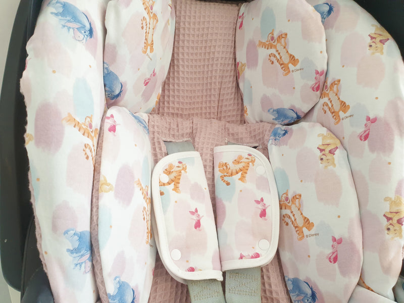 Babyschalen Bezug Cybex cloud Z i-size Rosa Bär von Atelier MiaMia