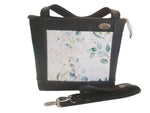 Handtasche einzeln oder im Set mit Geldbörse und Kosmetiktasche Eukalyptus von Atelier MiaMia