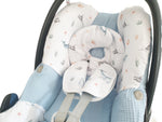 Maxi Cosi Babyschalenbezug, Ersatzbezug oder Spannbezug maritim hellblau von Atelier MiaMia