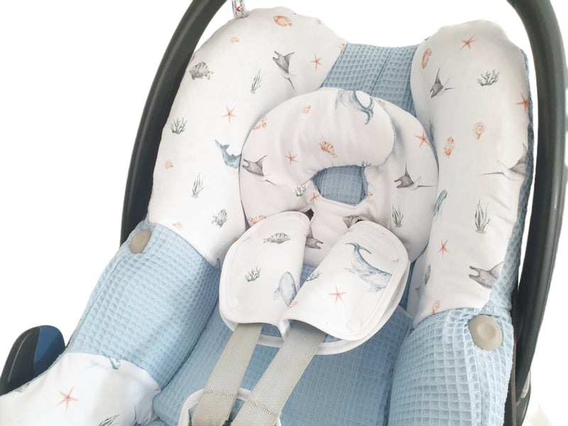 Maxi Cosi baby seat cover, replacement cover or fitted cover dark grey/duskymint