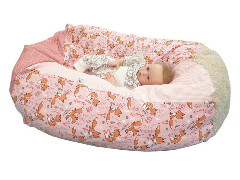 Cuscino per bebè, beanbag per bambini stella grigia 45