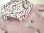 Walk - Kapuzenmantel Baby Kind Größe 50-140 Jacke Limitiert !! Walk -Jacke rosa Blümchen von Atelier MiaMia