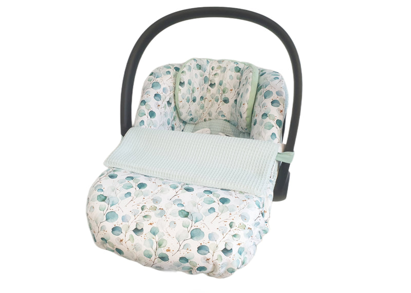 Babyschalen Bezug Cybex Q oder M Eukalyptus von Atelier MiaMia