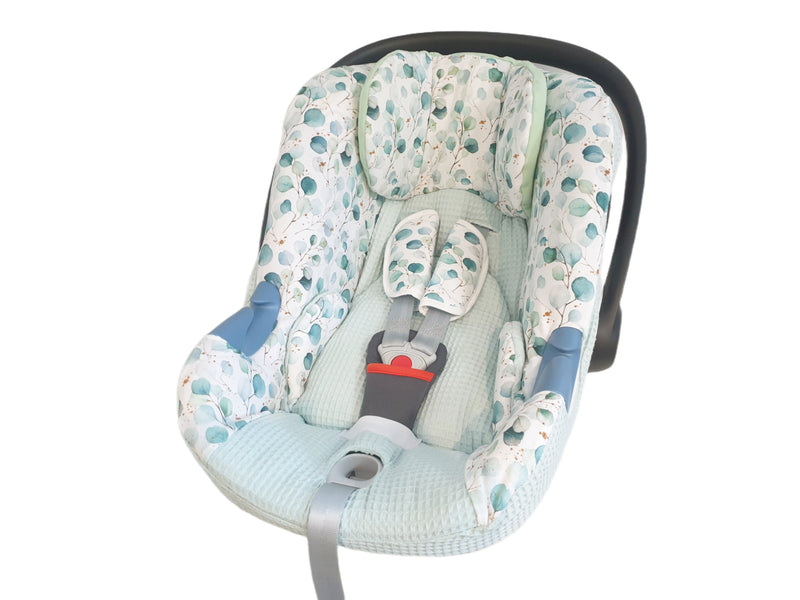 Babyschalen Bezug Cybex Q oder M Eukalyptus von Atelier MiaMia