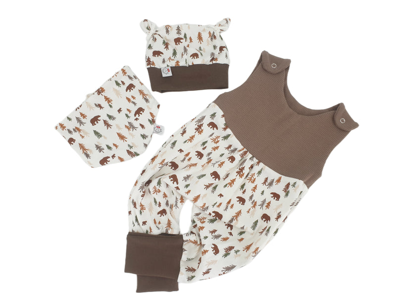 Atelier MiaMia tutina corta e lunga disponibile anche come baby set ghianda