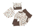 Coole Pumphose oder Babyset kurz und lang Waldtiere Natur von Atelier MiaMia