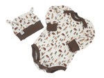Atelier MiaMia Body with short and long sleeves, also available as Baby Set Anchor 10