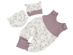 Atelier MiaMia tutina corta e lunga disponibile anche come baby set ghianda