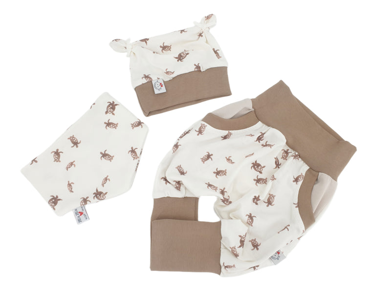 Atelier MiaMia Cool bloomers or baby set short and long acorns