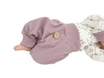 Coole Pumphose oder Babyset mit Knopf bis Gr. 140 Beere von Atelier MiaMia