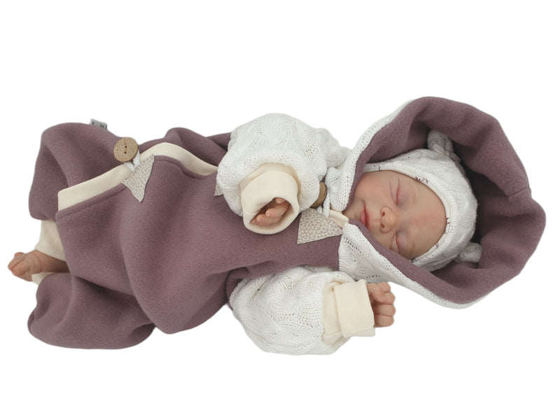 Atelier MiaMia - tuta neonato bambino da 50 a 110 Tuta benessere firmata Rosa Zipfels knit 100% cotone biologico 30