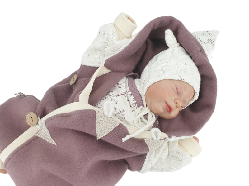 Atelier MiaMia - tuta neonato bambino da 50 a 110 Tuta benessere firmata Rosa Zipfels knit 100% cotone biologico 30