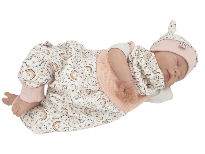 Strampler kurz und lang auch als Baby Set Blumen Alpenfleece von Atelier MiaMia