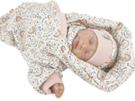 Atelier MiaMia - overall baby child from 50 to 110 designer wellness overall Bambi Rehlein Alpenfleece 01