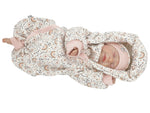 Overall Baby Kind von 50 bis 110 Designer Wellnessoverall Blumen Alpenfleece  von Atelier MiaMia