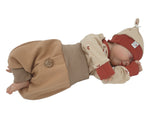 Coole Pumphose oder Babyset mit Knopf bis Gr. 140 dunkles beige von Atelier MiaMia