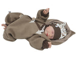 Atelier MiaMia - Walk - overall baby child from 50 to 110 designer walk overall brown --walk W10