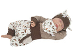 Atelier MiaMia Cool bloomers or baby set short and long acorns