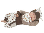 Atelier MiaMia Cool bloomers or baby set short and long acorns