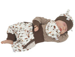 Atelier MiaMia Cool bloomers or baby set short and long acorns