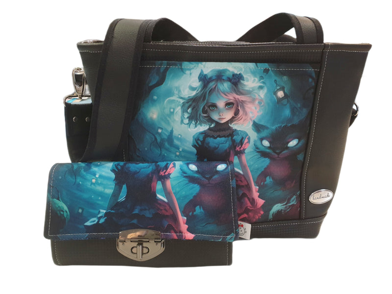 Handtasche einzeln oder im Set mit Geldbörse und Kosmetiktasche Alice von Atelier MiaMia