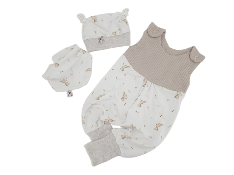 Atelier MiaMia tutina corta e lunga disponibile anche come baby set ghianda