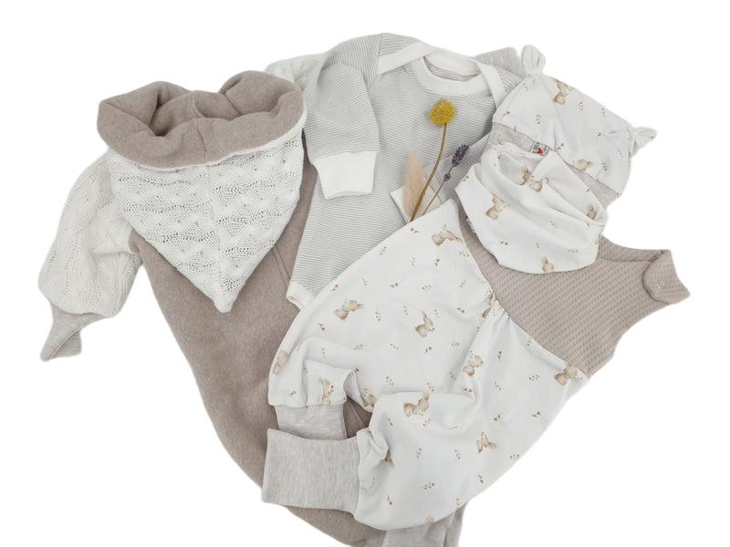 Atelier MiaMia tutina corta e lunga disponibile anche come baby set ghianda