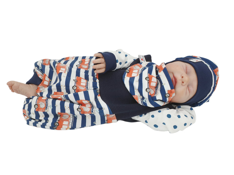 Strampler kurz und lang auch als Baby Set Feuerwehr von Atelier MiaMia
