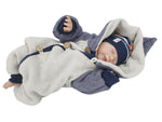 Atelier MiaMia - tuta neonato bambino da 50 a 110 Tuta benessere firmata Rosa Zipfels knit 100% cotone biologico 30