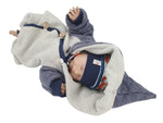 Atelier MiaMia - tuta neonato bambino da 50 a 110 Tuta benessere firmata Rosa Zipfels knit 100% cotone biologico 30