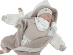 Atelier MiaMia - tuta neonato bambino da 50 a 110 Tuta benessere firmata Rosa Zipfels knit 100% cotone biologico 30