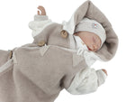 Atelier MiaMia - tuta neonato bambino da 50 a 110 Tuta benessere firmata Rosa Zipfels knit 100% cotone biologico 30