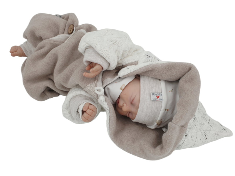 Atelier MiaMia - tuta neonato bambino da 50 a 110 Tuta benessere firmata Rosa Zipfels knit 100% cotone biologico 30