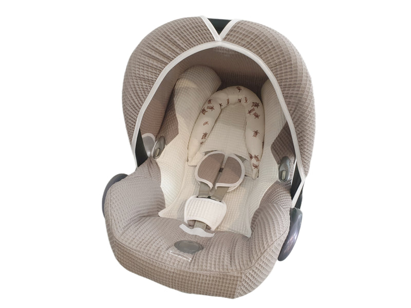 Maxi Cosi Babyschalenbezug, Ersatzbezug oder Spannbezug Schildkröten beige von Atelier MiaMia