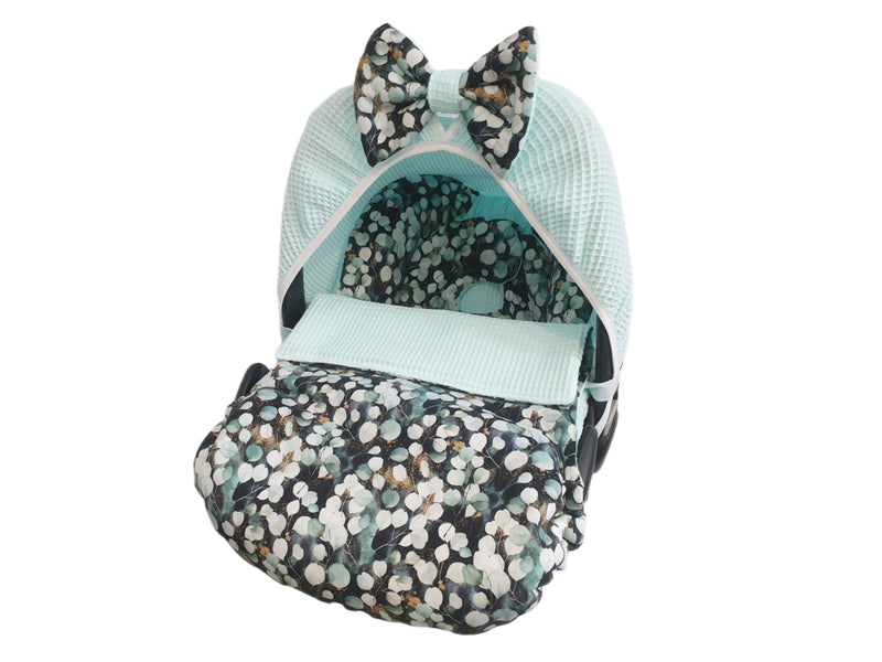 Maxi Cosi baby seat cover, replacement cover or fitted cover dark grey/duskymint