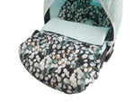 Maxi Cosi Babyschalenbezug, Ersatzbezug oder Spannbezug Eukalyptus schwarz/mint von Atelier MiaMia