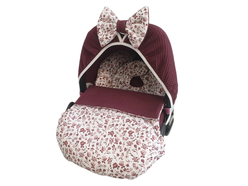 Maxi Cosi Babyschalenbezug, Ersatzbezug oder Spannbezug Beere Blüten von Atelier MiaMia