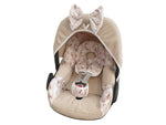 Maxi Cosi Babyschalenbezug, Ersatzbezug oder Spannbezug Blätter beige von Atelier MiaMia