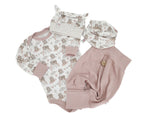 Body kurz und lang ärmelig auch als Baby Set Faultiere Regenbögen von Atelier MiaMia