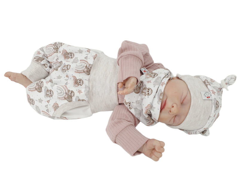 Atelier MiaMia Cool bloomers or baby set short and long acorns