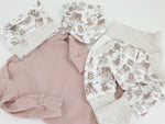 Coole Pumphose oder Babyset kurz und lang Faultiere von Atelier MiaMia