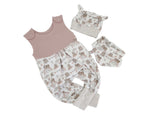 Strampler kurz und lang auch als Baby Set Faultiere von Atelier MiaMia