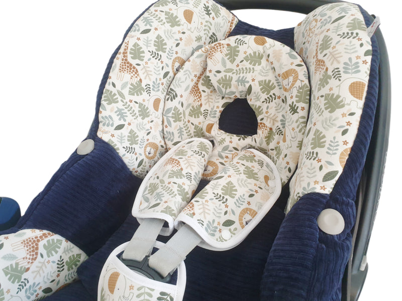 Maxi Cosi baby seat cover, replacement cover or fitted cover dark grey/duskymint