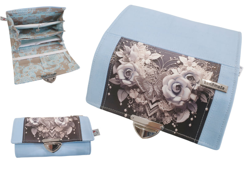 Geldbörse Schmetterling blau von Atelier MiaMia