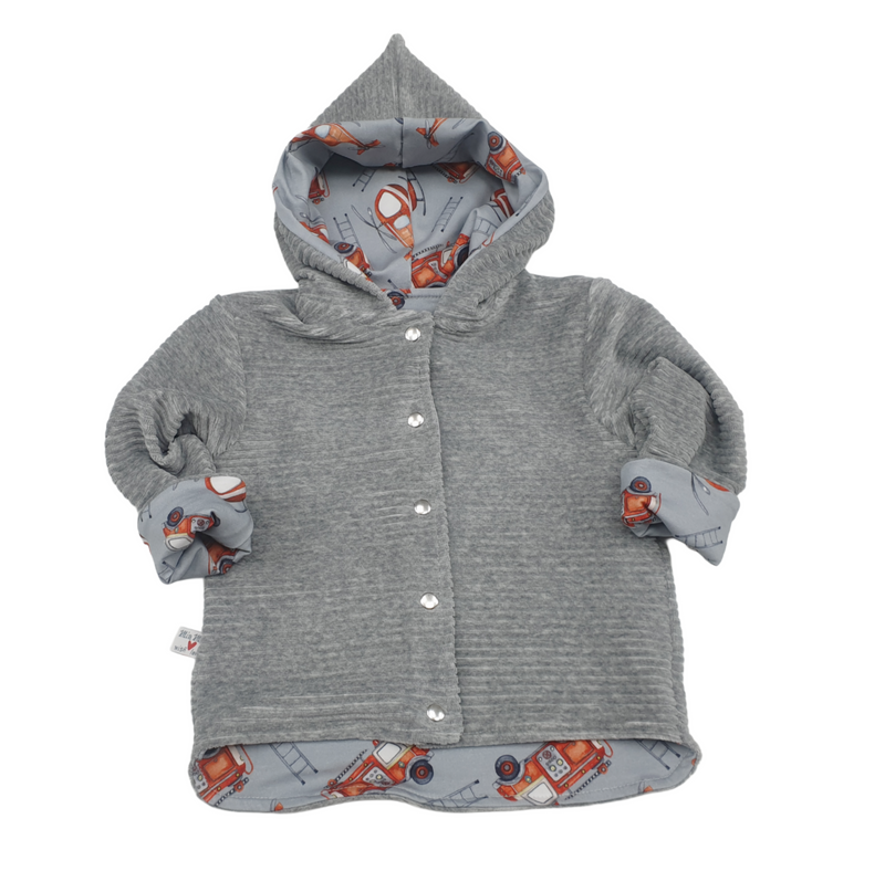 Kaputzenjacke Baby Kind Größe 50-140 Designer Jacke Limitiert !! Feuerwehr von Atelier MiaMia
