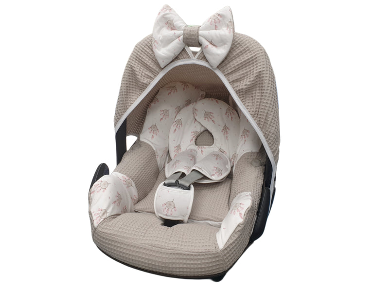 Maxi Cosi baby seat cover, replacement cover or fitted cover dark grey/duskymint