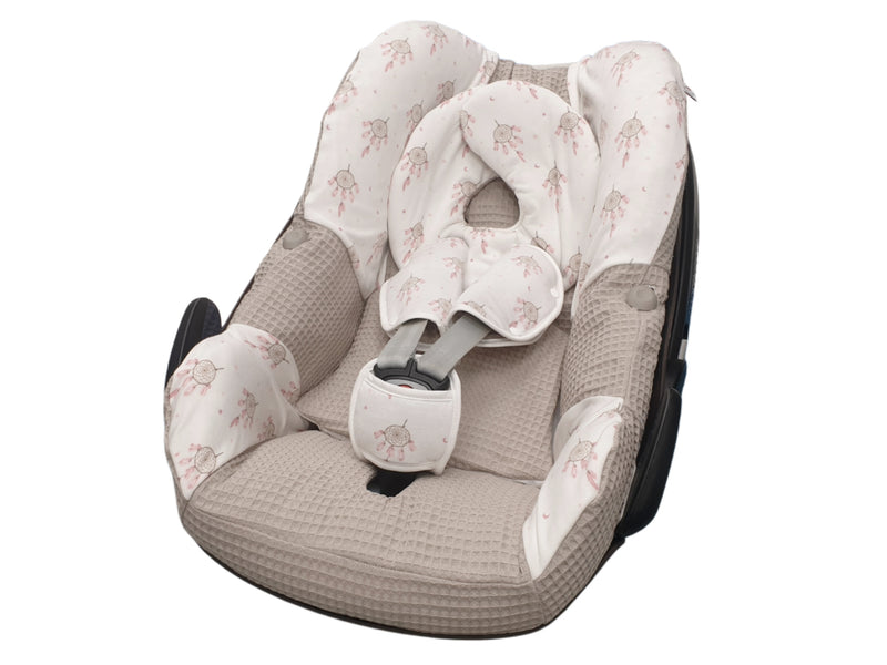 Maxi Cosi baby seat cover, replacement cover or fitted cover dark grey/duskymint