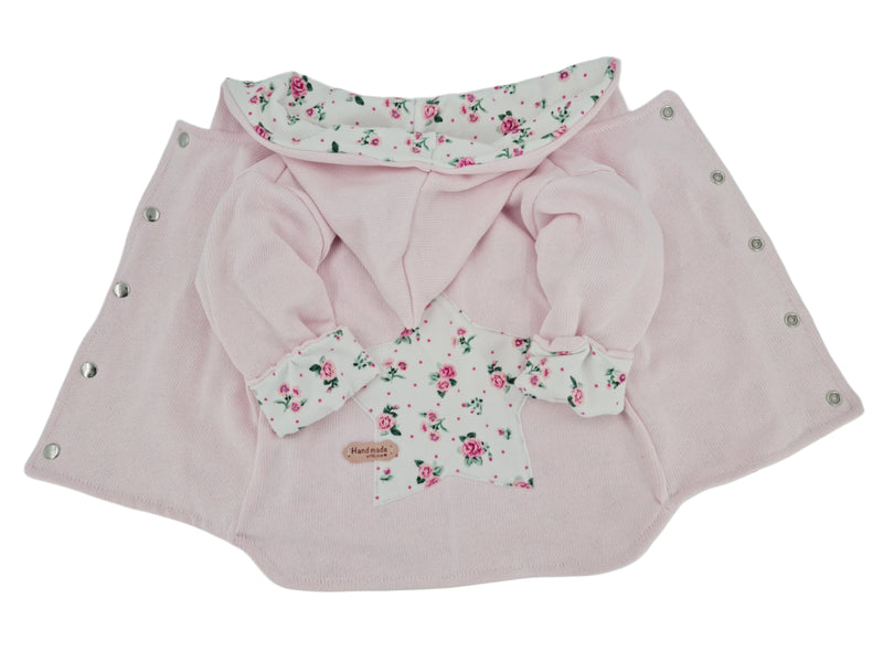 Kaputzenjacke Baby Kind Größe 50-140 Designer Jacke Limitiert !! Rosen/rosa von Atelier MiaMia