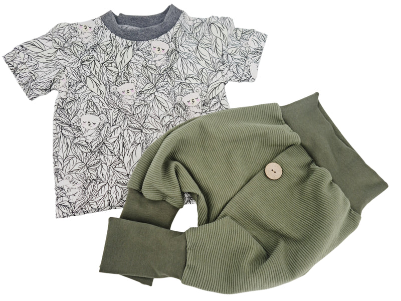 Atelier MiaMia Fantastici calzoncini o baby set con bottone fino alla taglia. 140 Corda Terracotta